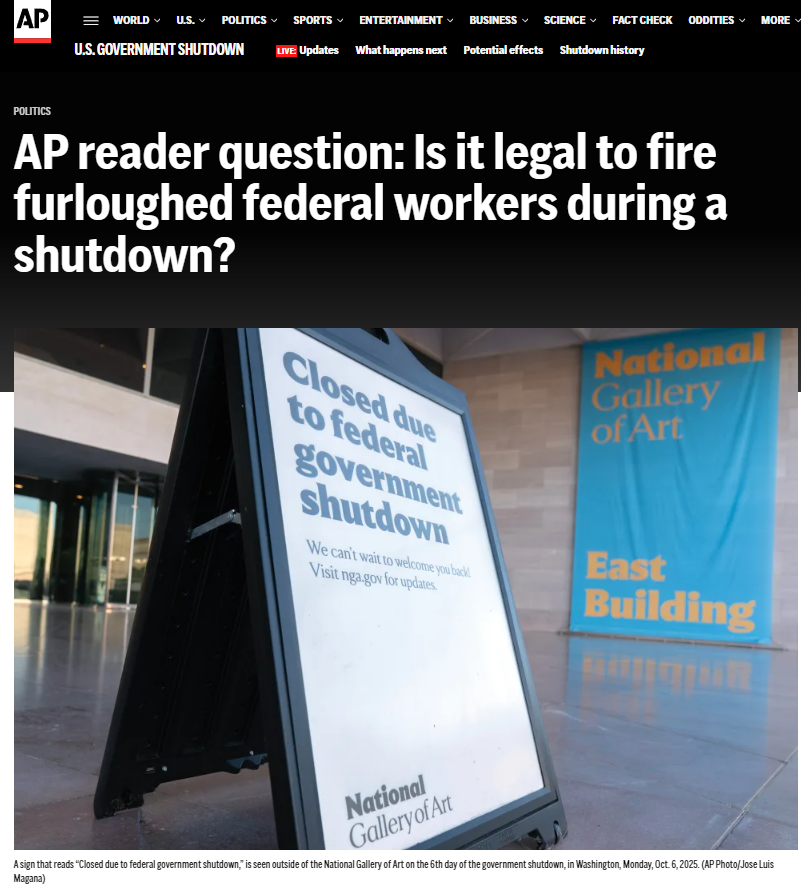 全球媒体聚焦 | 美国政府“停摆”一周,谁的日子不好过?